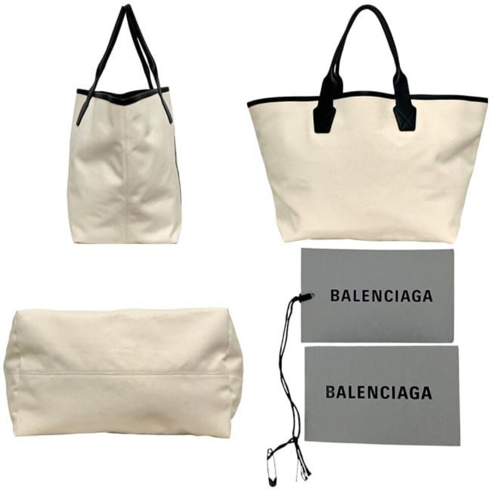 Balenciaga Tote City's Paris Large Tote White Black - Picture 2 of 10